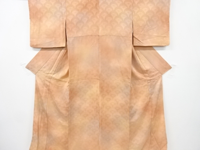 JAPANESE KIMONO / TSUKESAGE IROMUJI / WOVEN SEIGAIHA